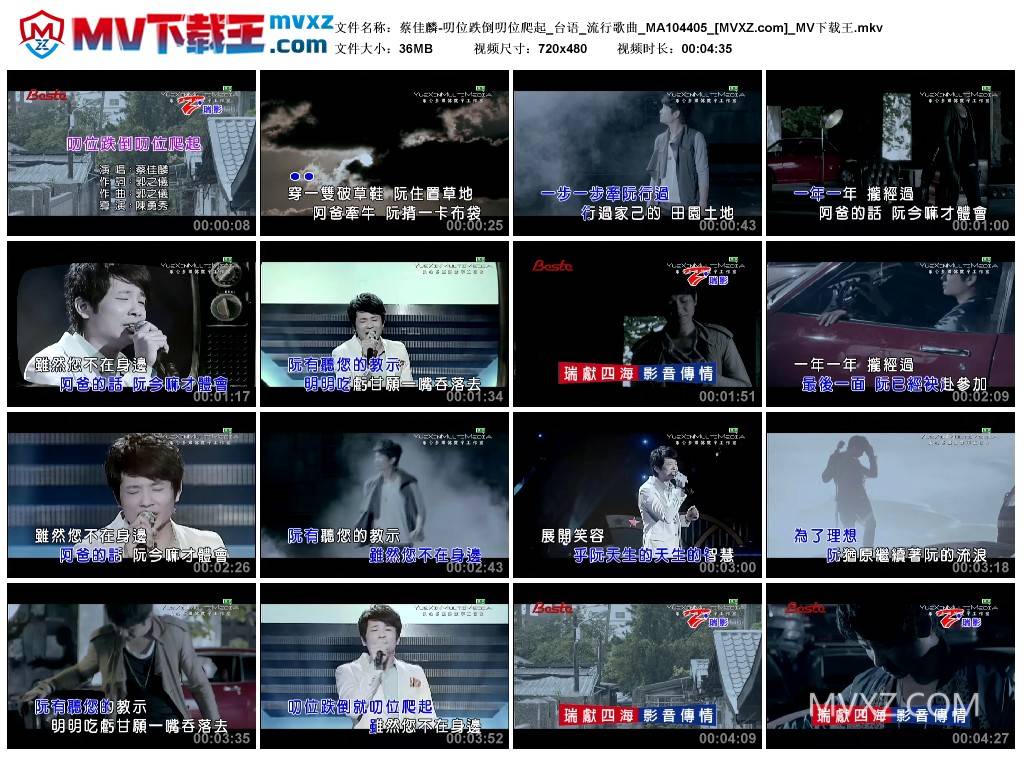 蔡佳麟-叨位跌倒叨位爬起_台语_流行歌曲_MA104405